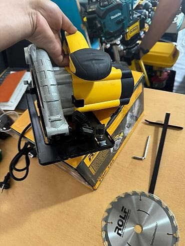 опил: Циркулярные электропилы Новый, От электросети, Rolf, Диаметр диска: 185 мм — 3