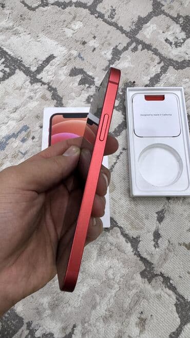новый айфон 12: IPhone 12, Б/у, 64 ГБ, Красный, Чехол, Коробка, 73 % — 6