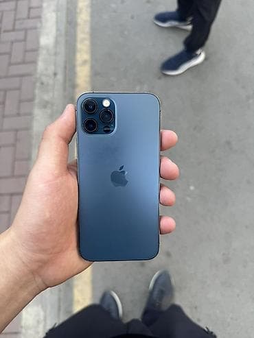 note 15 pro plus: IPhone 12 Pro, Б/у, 256 ГБ, Pacific Blue, Защитное стекло, Чехол, 70 % — 1