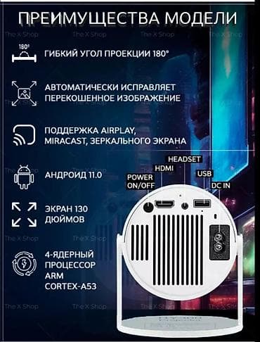 meta quest 3s: Проектор HY300 с Android 11.0 Компактный мультимедийный проектор — 4