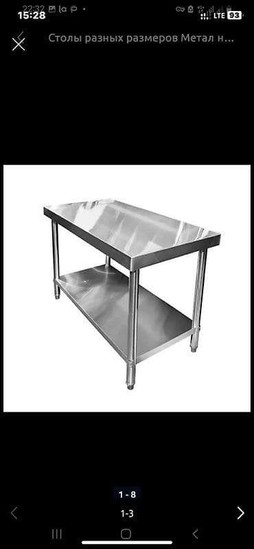 Стол, Для пищевой промышленности