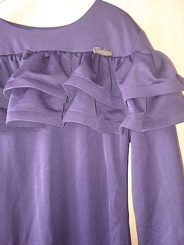 devit 3: Платье вечернее темно-фиолетового цвета.сочный цвет.сзади разрезодела — 4