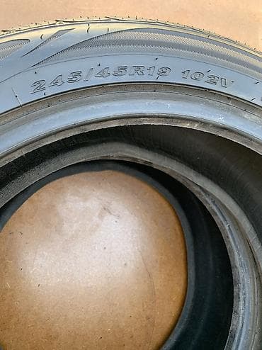 Транспорт: Шины 245 / 45 / R 19, Лето, Б/у, Пара, Легковые, Корея — 3