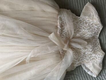 Платья: Детское платье, цвет - Бежевый — 4