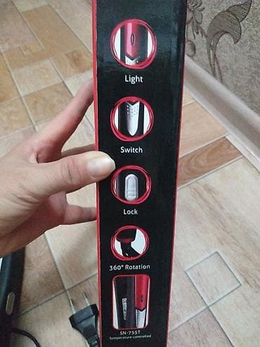 Стиральные машины: Утюжок для волос Стандартный, Керамическое — 6