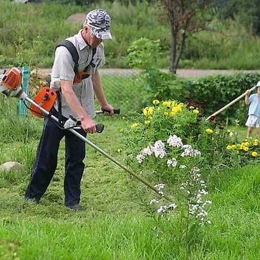 Уборка территории: Уборка территории, Стрижка газона — 1