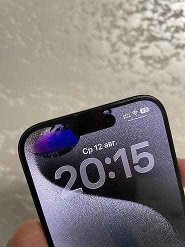 iphone 512: IPhone 15 Pro, Б/у, 128 ГБ, Black Titanium, Зарядное устройство, Чехол, 81 % — 3