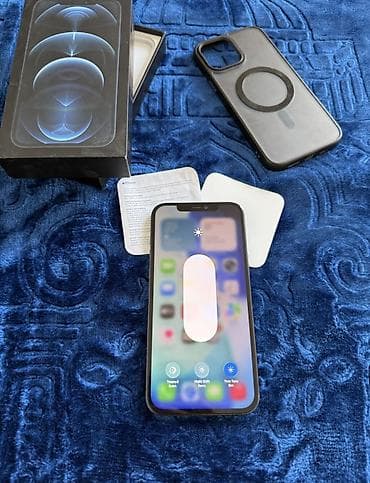 mi bent: IPhone 12 Pro Max, Б/у, 128 ГБ, Черный, Зарядное устройство, 100 % — 3