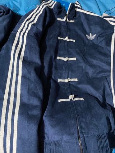 срочно продаю в связи с переездом: Спортивный костюм в азиатском стиле (двойка) - Цвет: насыщенный синий — 3