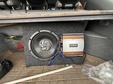 калонка с микрофоном: Автомобильный сабвуфер Pioneer в закрытом корпусе + усилитель MAC — 2