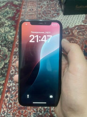 монитор авто: IPhone Xr, Б/у, 128 ГБ, Черный, Чехол, Защитное стекло, 76 % — 1