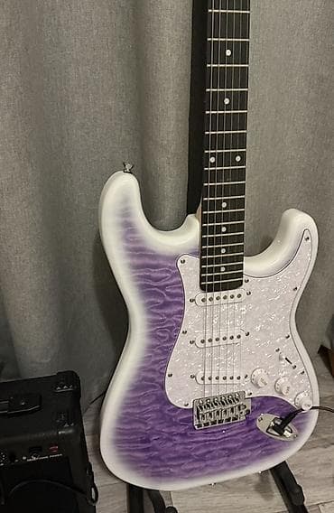 учитель гитары: Электрогитара типа Stratocaster с комплектом усилителя - Корпус с — 3