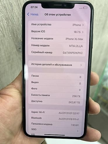 Техника и электроника: IPhone Xs Max, Б/у, 256 ГБ, Space Gray, 84 % — 4