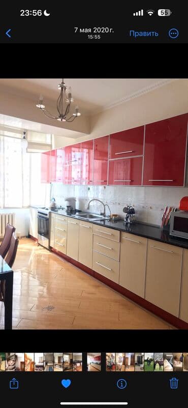 балыкчы шаарынан 3 ком квартира керее: 3 бөлмө, 124 кв. м, 4 кабат, Евроремонт — 8