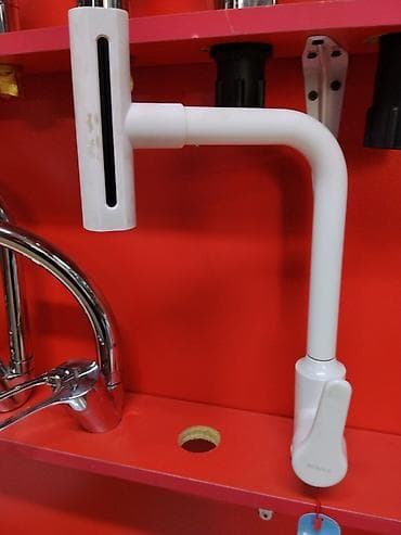 Кухонные краны: Смеситель для кухни/умывальника IKEA, однорычажный, белый. - — 2