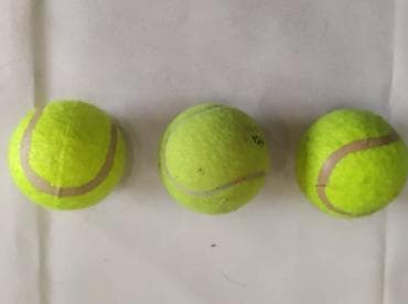 мячик теннисный: Набор из 3 теннисных мячей - Классический размер и форма для большого — 1