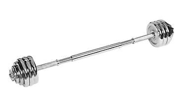 Гантели: Разборный набор гантелей/штанги в кейсе York Fitness 30 kg Chrome — 3