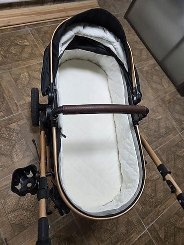 toy boy: Коляска, Другой бренд, цвет - Черный, Б/у — 2