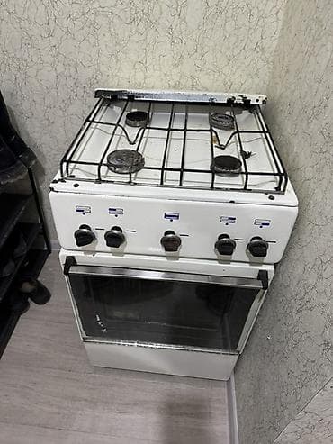 Газовая плита с духовкой Б/У, классический формат 50×50 см