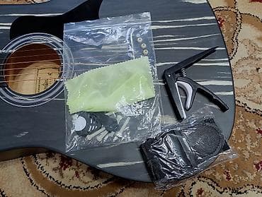 сумка для гитары: Акустическая гитара с вырезом (cutaway), дредноут, цвет: черный с — 3