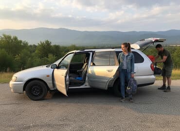 купить багажник на крышу авто в бишкеке: Nissan Primera: 2000 г., 1.8 л, Механика, Бензин, Универсал — 1