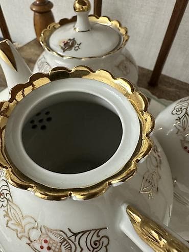 Наборы с позолотой! 1. Чайник, сахарница, молочник «Довбыш» 2 — 4