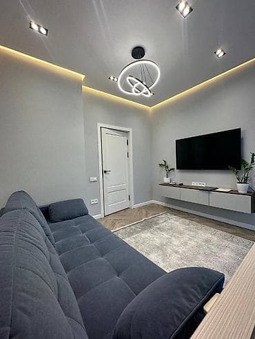 Батирлер: 1 бөлмө, 45 м², Бөкөнбаев/Үметалиев 5 кабат, Дизайнердик оңдоо — 5