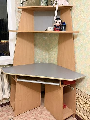 стол компьютерный с полками: Компьютерный стол, Угловой — 3
