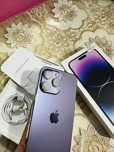 apple iphone 16: IPhone 14 Pro, Deep Purple, Коробка — 2
