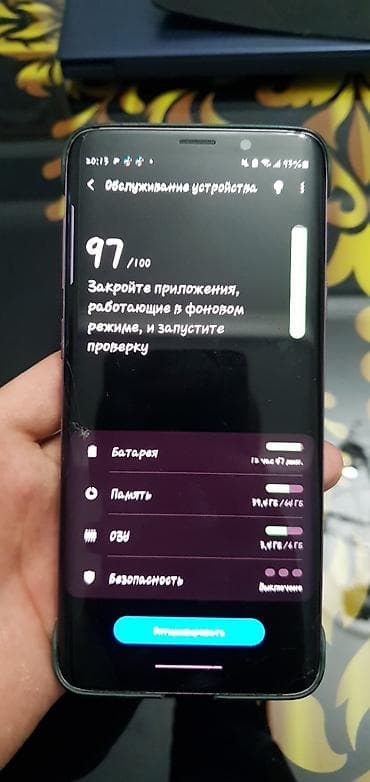 Samsung Galaxy S9 Plus, Б/у, 64 ГБ, цвет - Фиолетовый, 2 SIM — 4