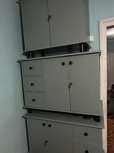 буфет шкаф советский: Модульный комод из ЛДСП серого цвета - Конфигурация: три — 1