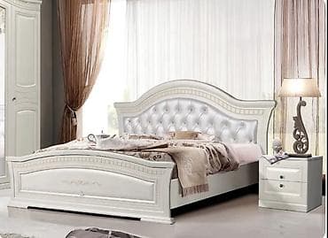 тумбочка зеркала: Спальный гарнитур, Б/у, Двуспальная кровать, МДФ, Самовывоз, цвет - Белый — 2