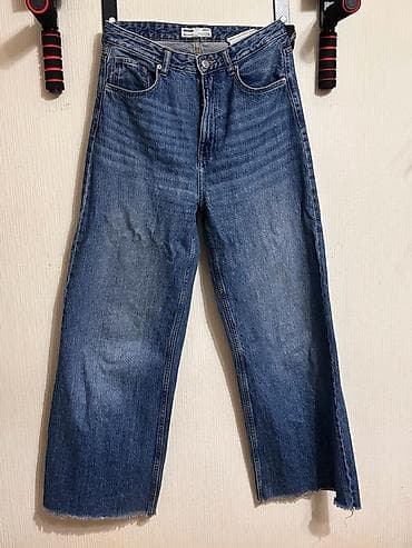 denim tears: Джинсы из Бершки. темно-синяя джинса с эффектом выварки. - Посадка — 1
