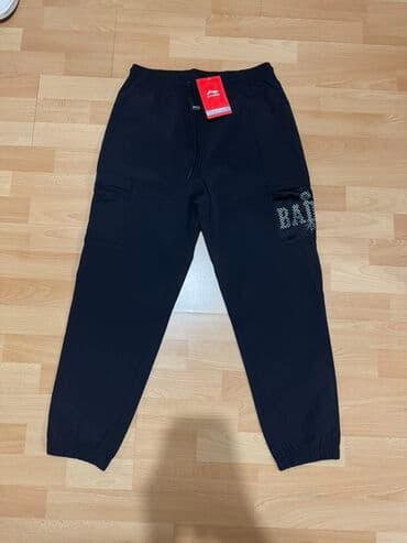 брендовые мужские спортивные костюмы из турции: Мужские брюки, M, Li-Ning, Новый, цвет - Черный, Самовывоз — 1