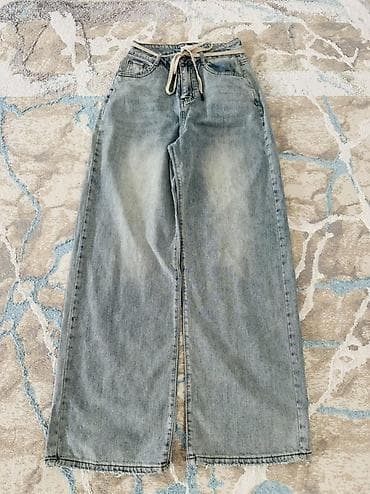 джинсовая одежда: Женский набор одежды в деним-стиле Состав: - Светло-голубая блузка с — 3