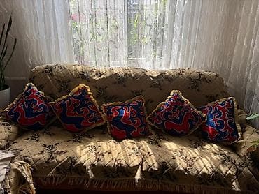 Дом и сад: Комплект мягкой мебели, Б/у, Самовывоз, цвет - Бежевый — 1