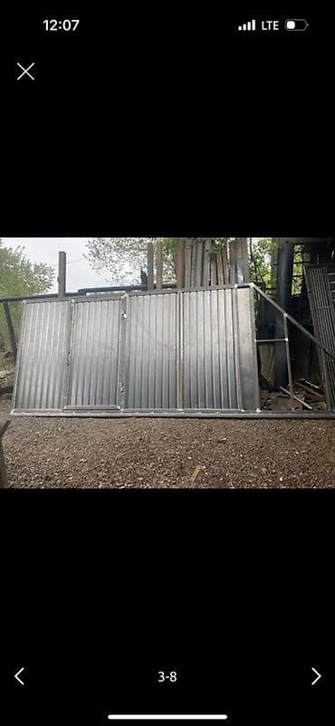 комплект для откатных ворот: Современные откатные ворота из металла - Тип: откатные (сдвижные) — 8