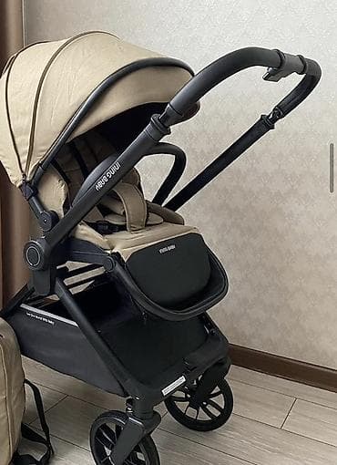 Коляски: Коляска, Другой бренд, цвет - Коричневый, Б/у, Бесплатная доставка — 3