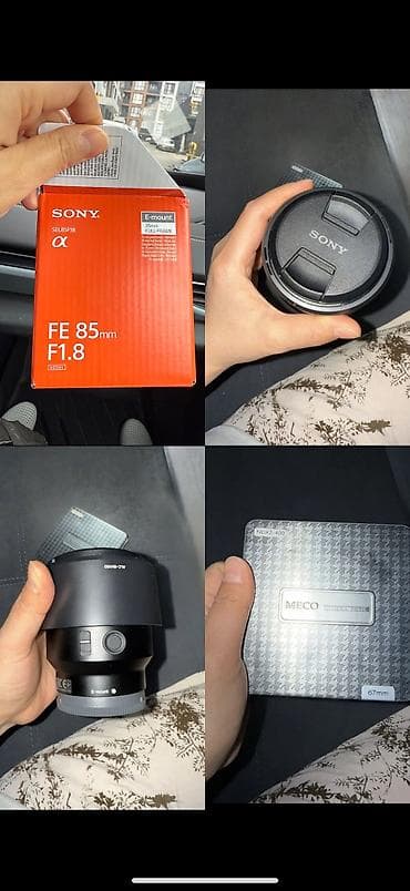 sony camera: Объектив Sony для камер с байонетом E-mount. На корпусе — кнопка — 1