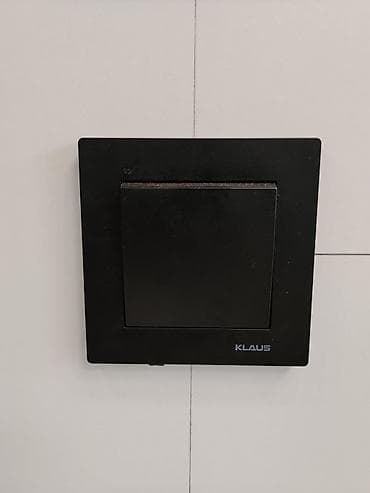 led matrix panel: Выключатель клавишный KLAUS, цвет черный (матовый). - Современный — 1