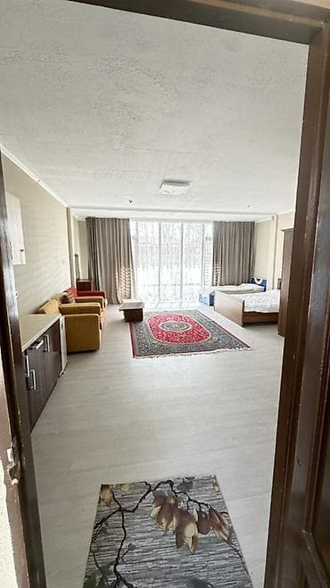 почасовые квартиры: Квартира, ЦО Asia Palace, Сары-Ой, Детская площадка, Парковка, стоянка, Охраняемая территория — 1