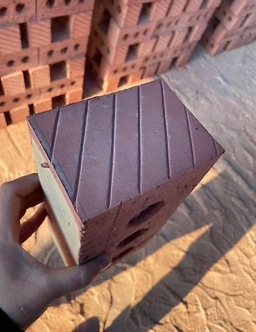 Пустотелый, дырчатый, Жженый кирпич, Одинарный, 250×120×65