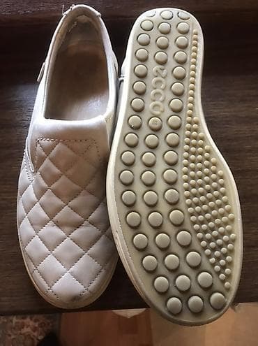 Лоферы, 38, Ecco, Б/у, цвет - Бежевый, Самовывоз