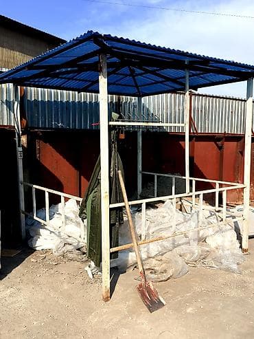 шторы для топчана: Навес, Двускатный, Металл, Профнастил — 1