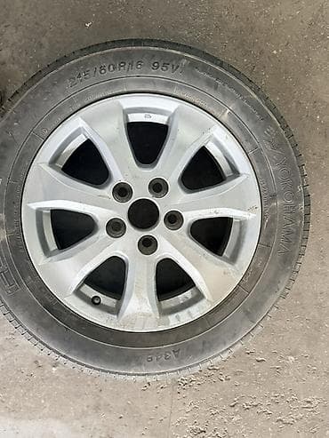 Колеса в сборе 215 / 60 / R 16, 1 шт, Легковые, Литые, отверстий - 5 at lalafo.kg Колеса в сборе 215 / 60 / R 16, 1 шт, Легковые, Литые, отверстий - 5