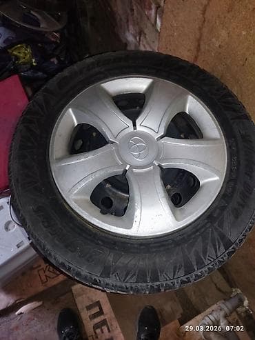 Колеса в сборе 205 / 65 / R 15, Зима, Б/у, Комплект, Легковые, Железные, отверстий - 5