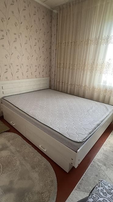кровать с ящиком: Продаю кровать новая с выдвижными ящиками белого цвета — 3