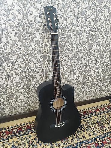 Акустическая гитара Kakat (6 струн) с вырезом (cutaway) + мягкий чехол — 2