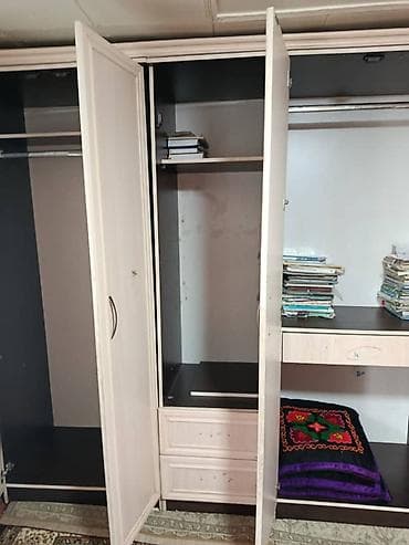 стол офисный ош: Шифоньер, шкаф для одежды, Б/у, Прямой, ЛДСП — 6