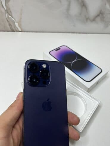 пассивное сетевое оборудование powerplant: IPhone 14 Pro, 256 ГБ, Deep Purple, Коробка, 83 % — 3